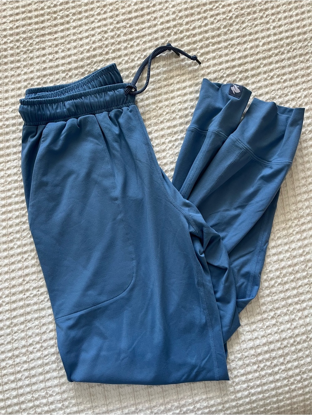 Rabbit Joggers in Deep Blue with Elastic Waist